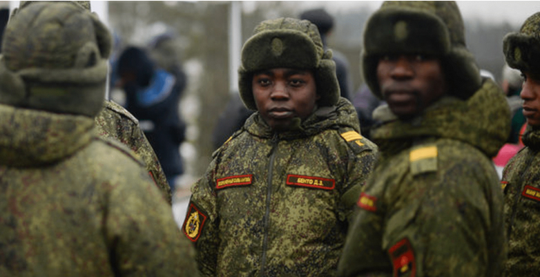 Africani pe frontul din Ucraina