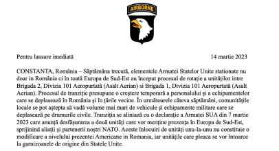 Rotația trupelor americane din România