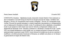 Rotația trupelor americane din România